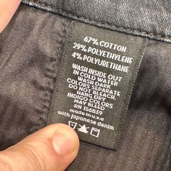 Monfrere Grant Skinny Hail Pants. Black/cream. Size 38. - Picture 9 of 10